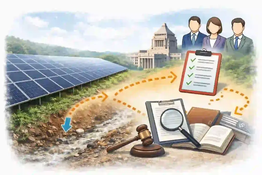 メガソーラーの法規制（国の制度と自治体条例）の整理